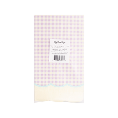 Pastel Gingham Napkin Set