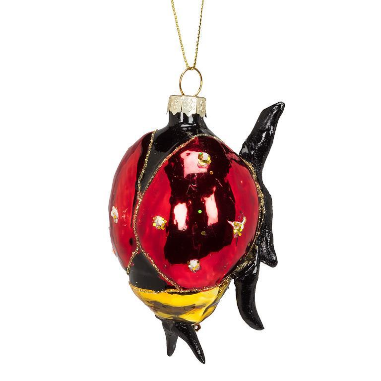 Ladybug Glass Ornament | Putti Christmas Celebrations Canada