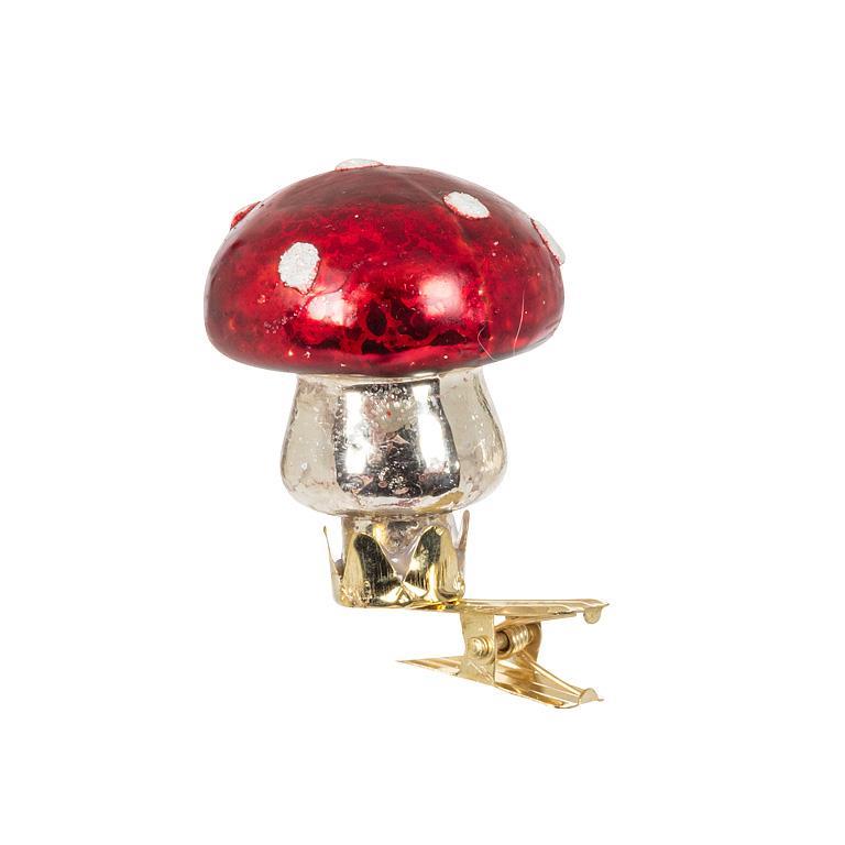 Mini Mushroom Clip Ornament | Putti Christmas Decorations