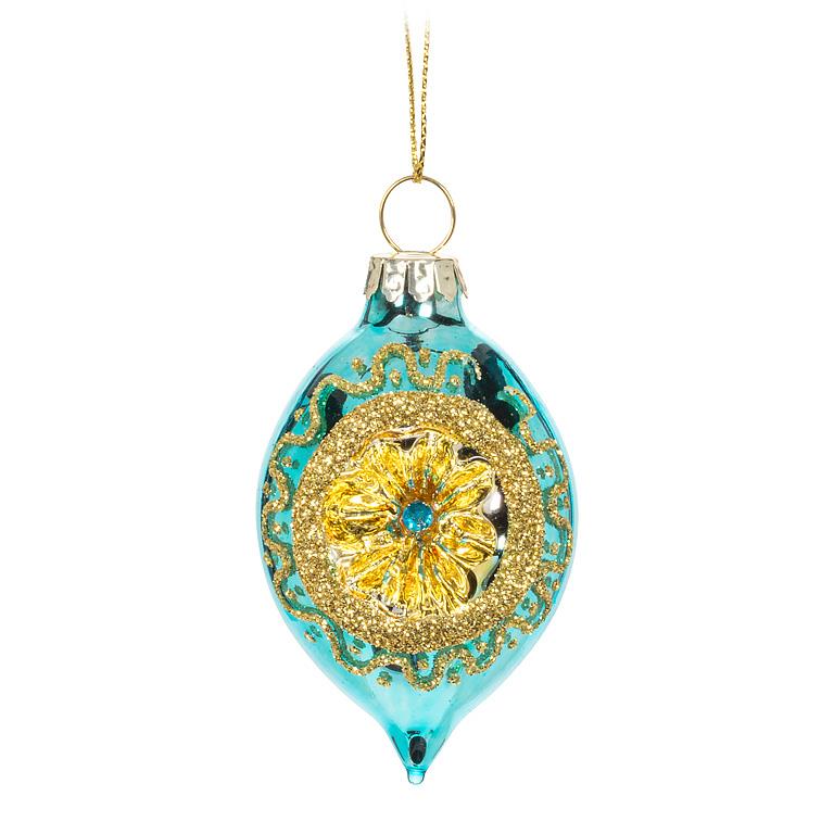 Reflector Glass Drop Ornament