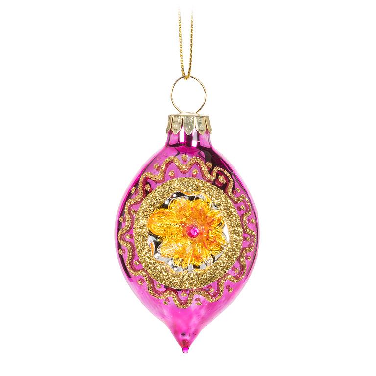 Reflector Glass Drop Ornament