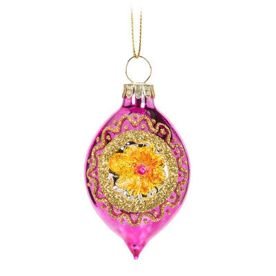 Reflector Glass Drop Ornament