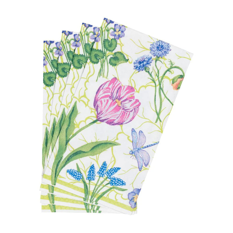 "Floral Gilded Majolica" Paper Napkin - Guest