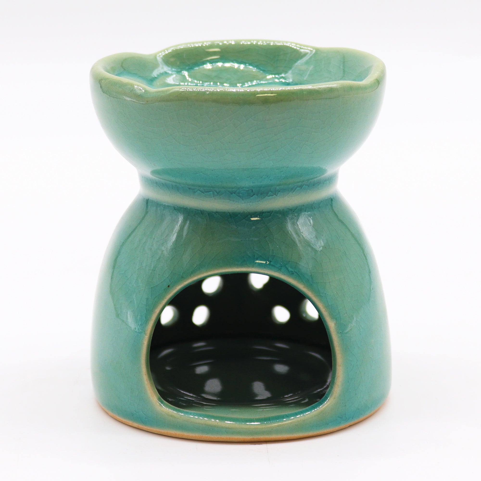 Tree of Life Ceramic Wax Melter - Aqua