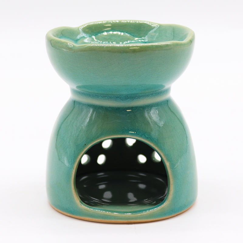 Tree of Life Ceramic Wax Melter - Aqua