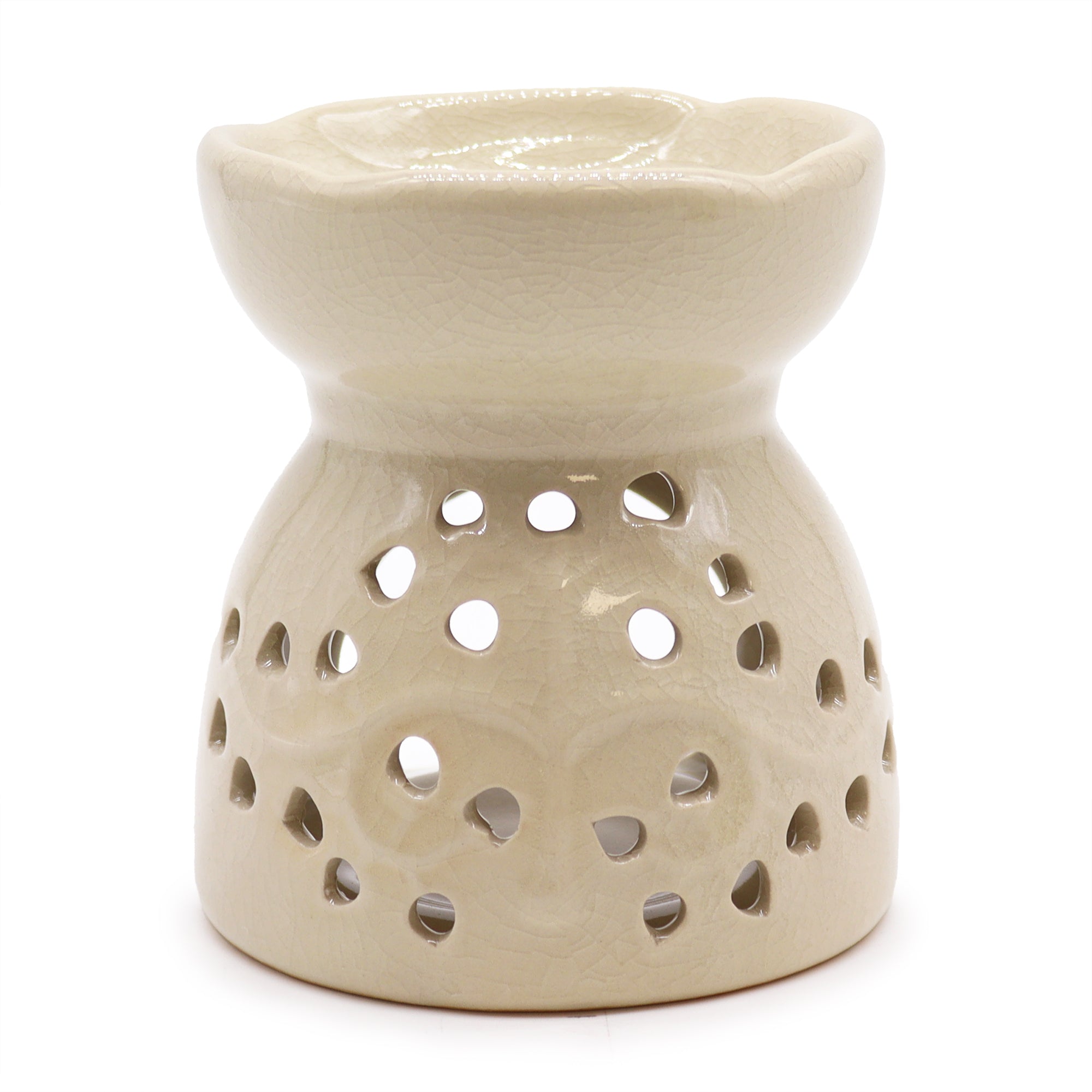 Tree of Life Ceramic Wax Melter - Ivory