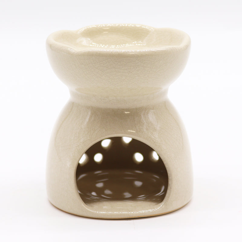 Tree of Life Ceramic Wax Melter - Ivory