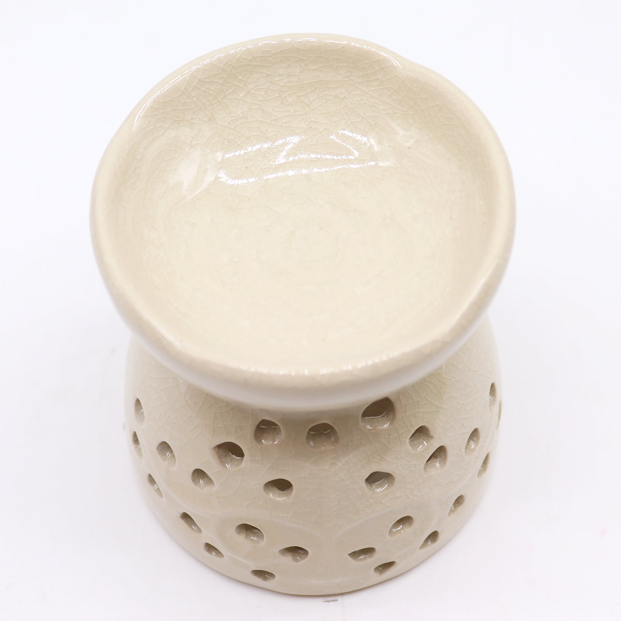 Tree of Life Ceramic Wax Melter - Ivory