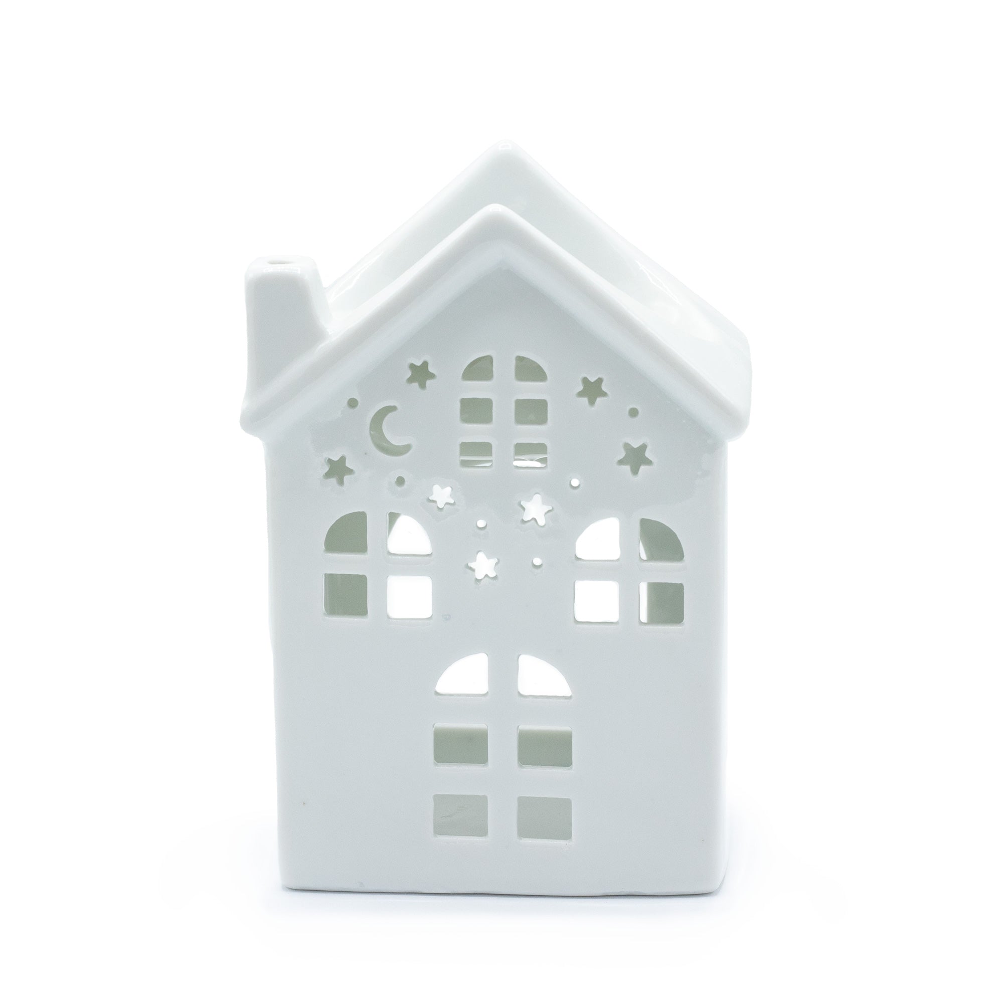 White Ceramic House Warming Wax Melter | Putti Fine Furnishings