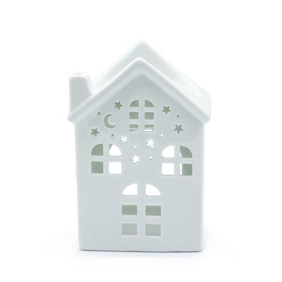 White Ceramic House Warming Wax Melter | Putti Fine Furnishings