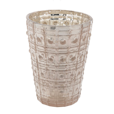 Champagne Mercury Glass Votive Holder