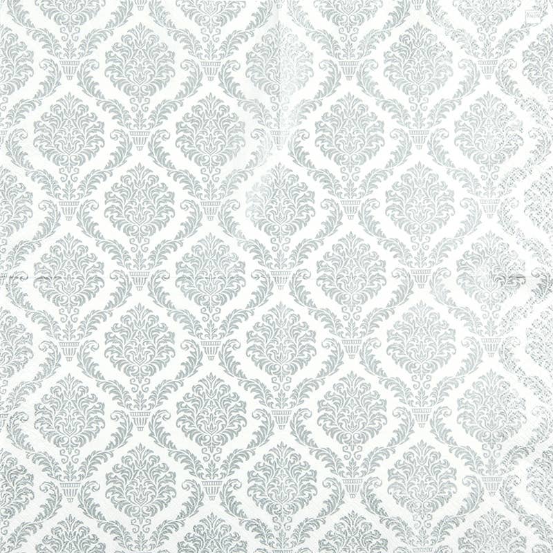 Elegant Silver Paper Lunch Napkins