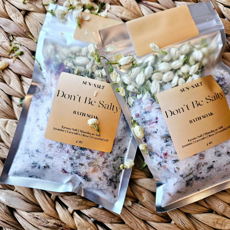 Don't Be Salty Bath Salt - Bath Soak - Single Use