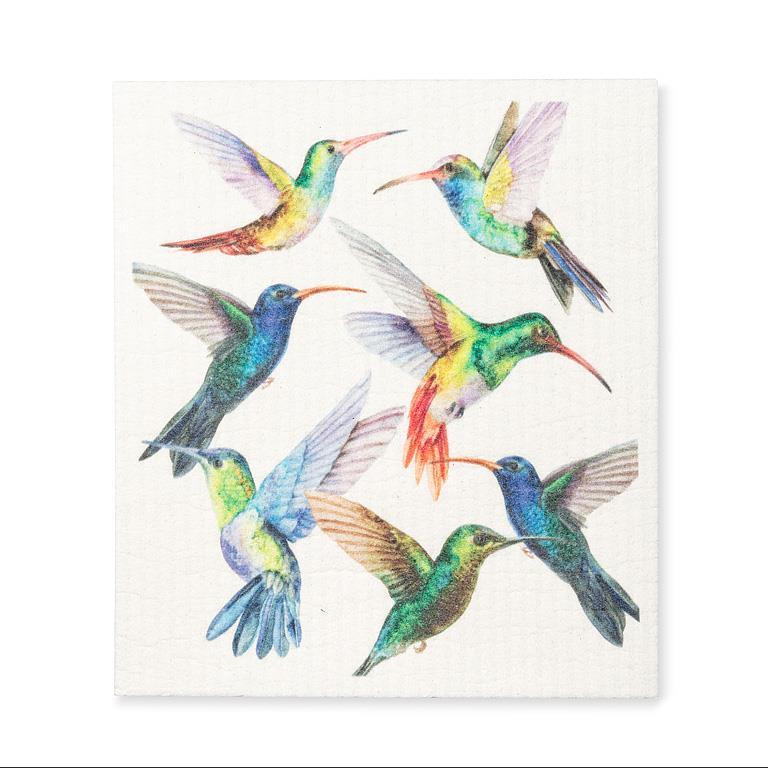 Hummingbirds Dish Cloth | Putti Fine Furnishings