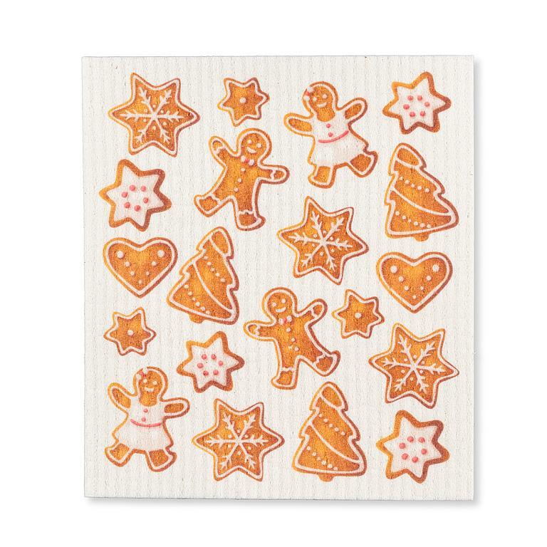 Gingerbread Cookies Dishcloth | Putti Fine Furnishings