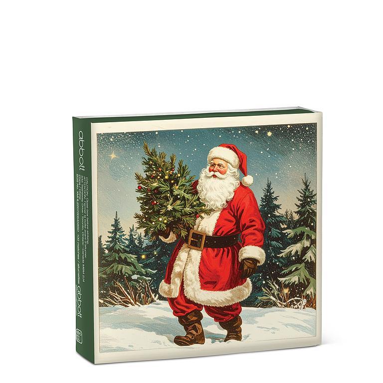 Vintage Santa Square Matches | Putti Christmas Celebrations