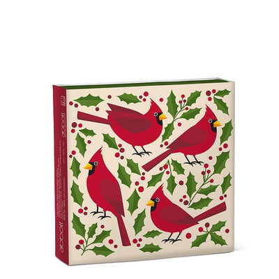 Cardinals & Holly Square Matches | Putti Christmas Celebrations