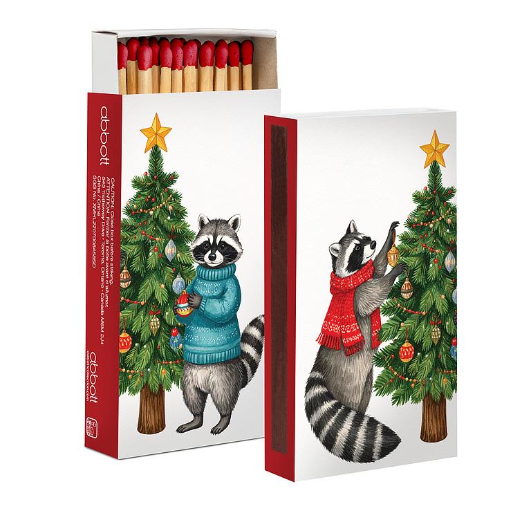 Holiday Raccoons Matches | Putti Christmas