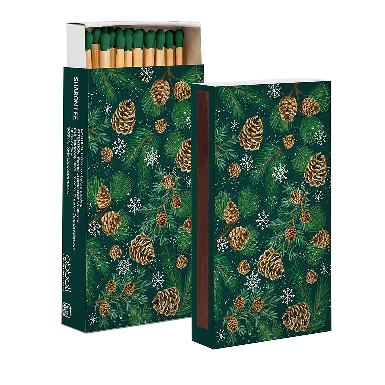 Pinecones and Branches Matches | Putti Christmas