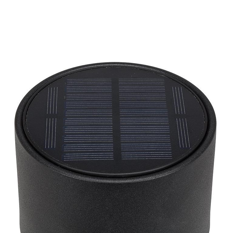 Solar LED Outdoor Table Lamp - Black