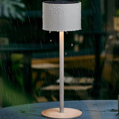 Solar LED Outdoor Table Lamp - Grey