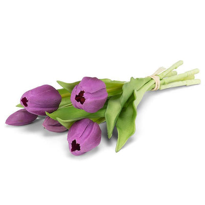 Soft Touch Tulip Bunch - Purple | Putti Fine Furnishings