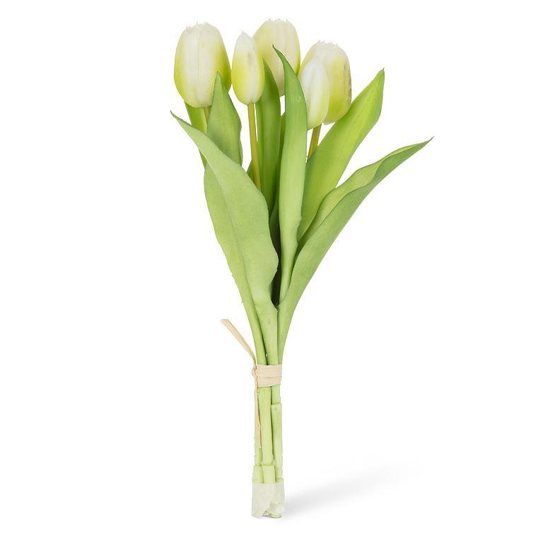 Soft Touch Tulip Bunch - White | Putti Fine Furnishings