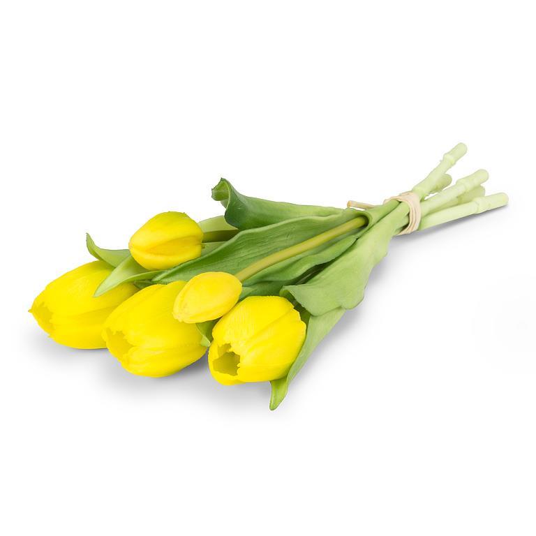 Soft Touch Tulip Bunch - Yellow