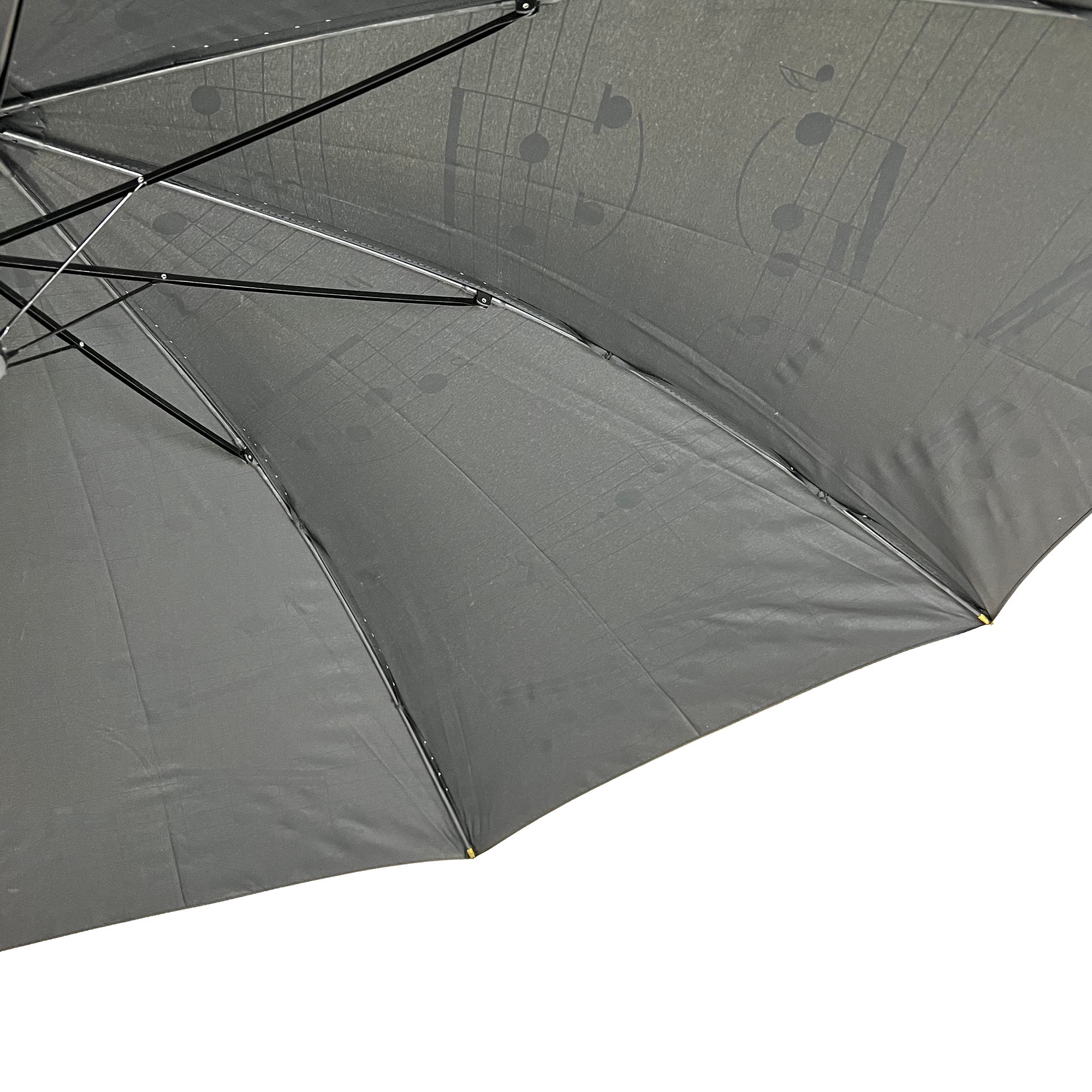 Black Music Notes Stick Umbrella