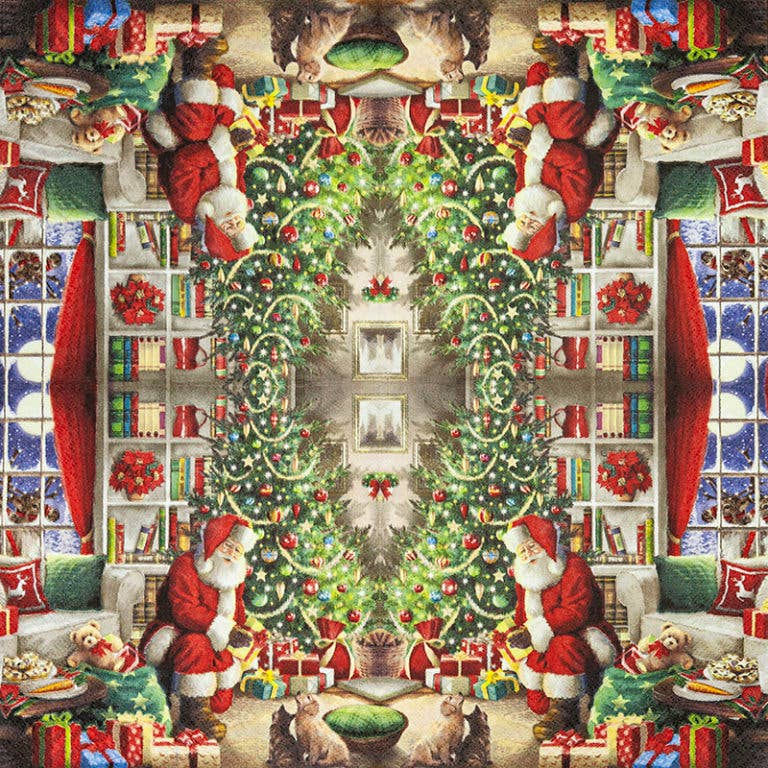 Santa Brings Gifts Paper Lunch Napkins