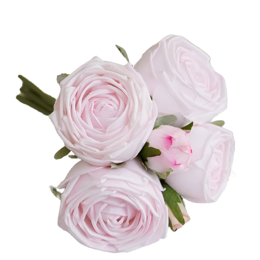 Real Touch Rose Bouquet - Pale Pink | Putti Fine Furnishings