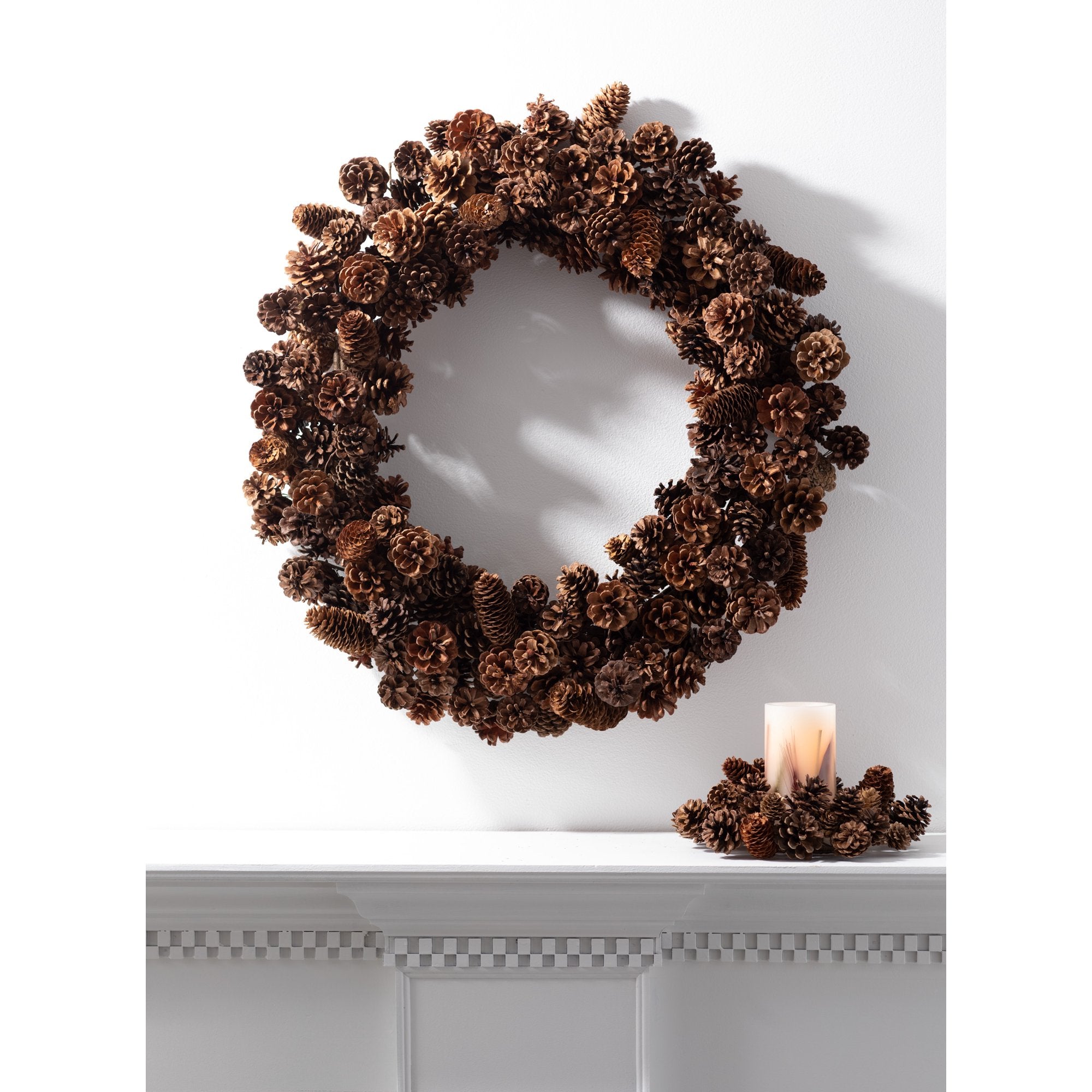 Large Pinecone Wreath