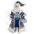 Indigo Blue Santa Figure | Putti Christmas Decorations 