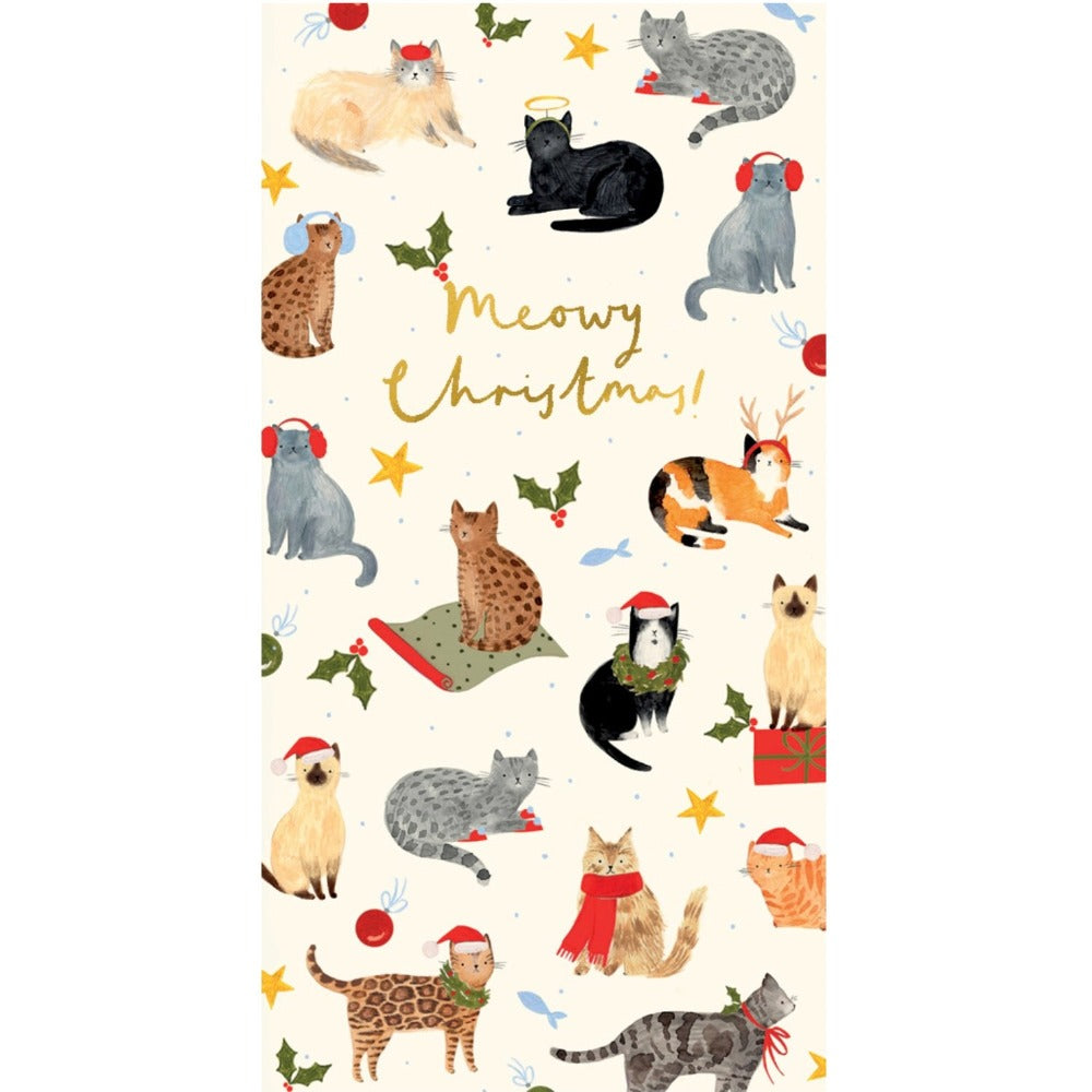 "Meowy Christmas" Money Wallet Christmas Card | Putti Christmas
