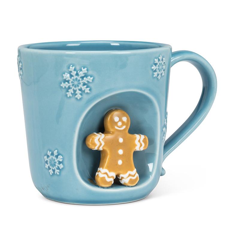 Snowflake Mug with Gingerbread Man | Putti Fine Furnishings