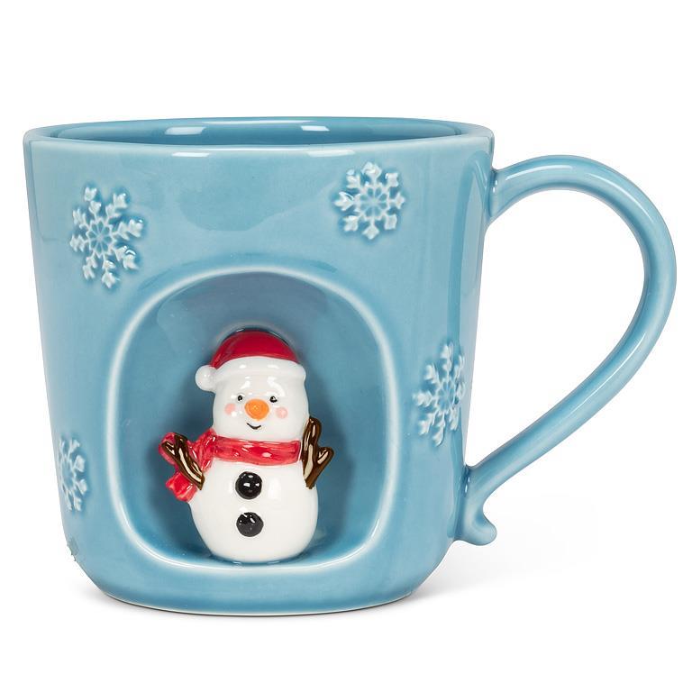 Snowflake Mug with Snowman | Putti Fine Furnishings