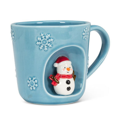 Snowflake Mug with Snowman | Putti Fine Furnishings