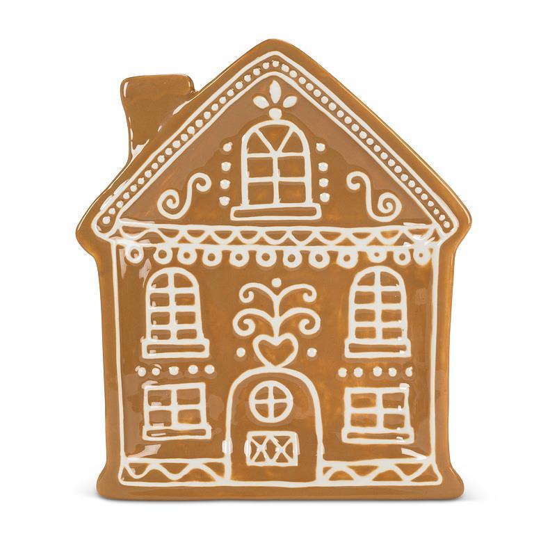 Gingerbread House Plate | Putti Christmas Decor