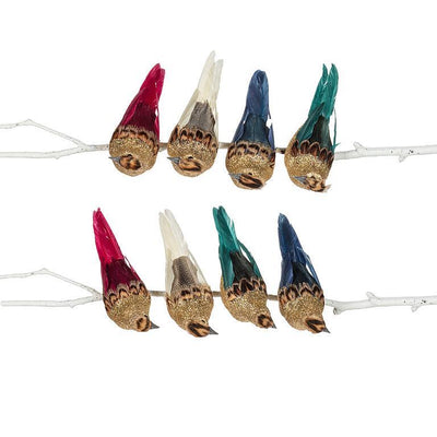 Gold Glitter Birdclip with Pointy Tail