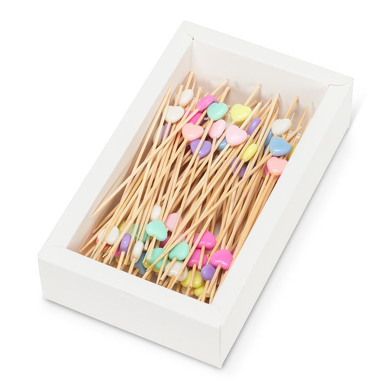 Pastel Heart Canape Picks | Putti Party Supplies