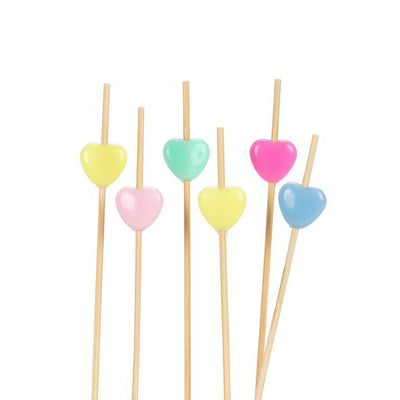 Pastel Heart Canape Picks | Putti Party Supplies