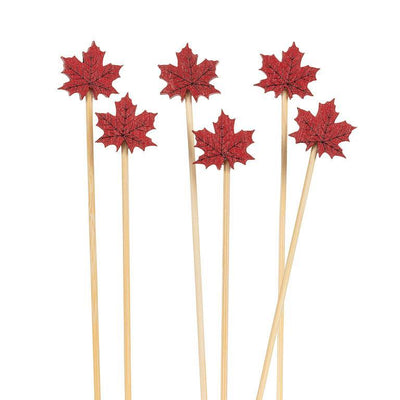 Maple Leaf Party Picks | Putti Party Supplies