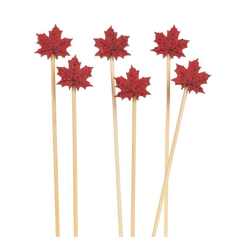 Maple Leaf Party Picks | Putti Party Supplies
