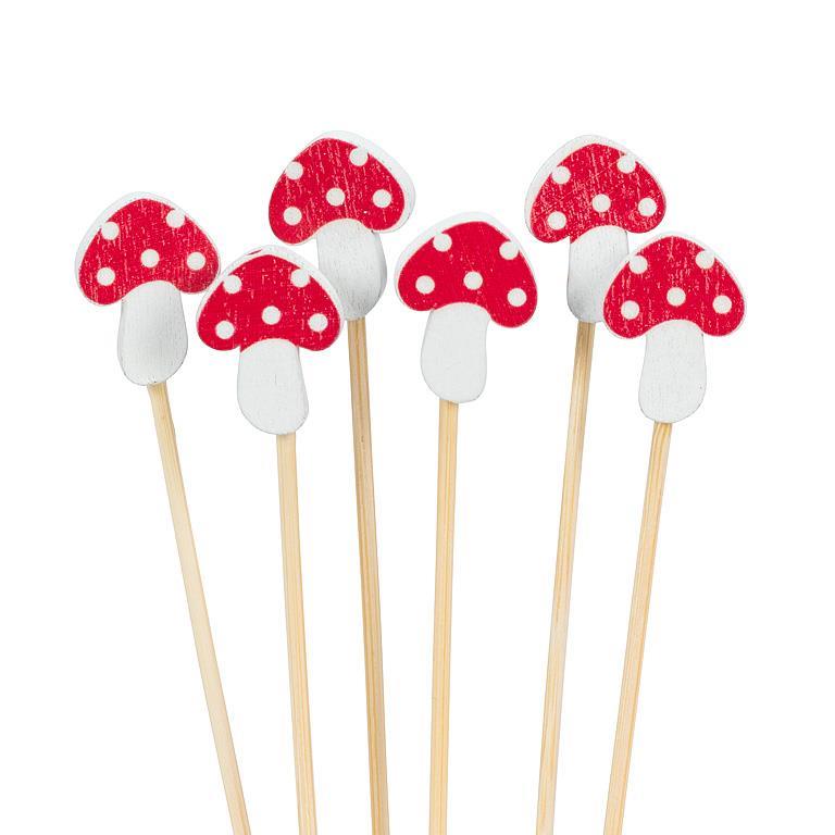 Mushroom Party Picks | Putti Party Supplies
