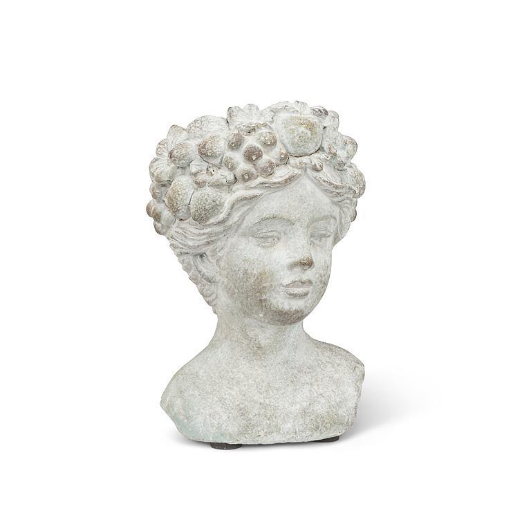 Woman with Flower & Fruits Planter | Putti Fine Furnishings Canada