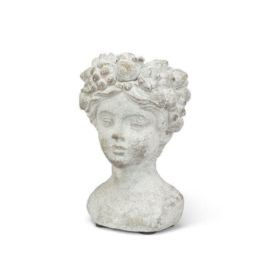 Woman with Flower & Fruits Planter | Putti Fine Furnishings Canada