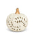 Small Round Ivory Cutout Ceramic Pumpkins | Putti Fine Furnishings Canada