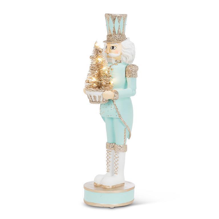 Nutcracker with LED Tree - Blue