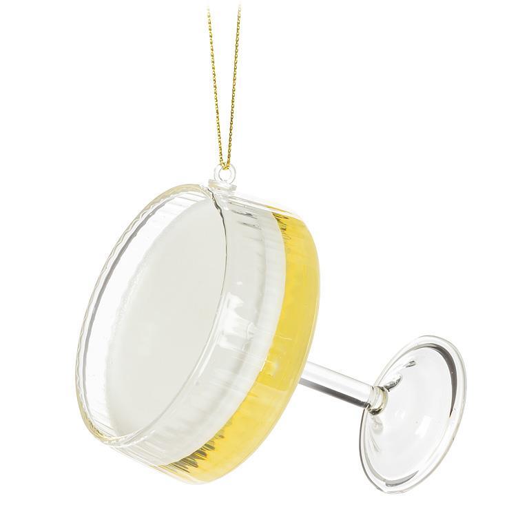 Champagne in Coupe Glass Ornament | Putti Christmas Decorations