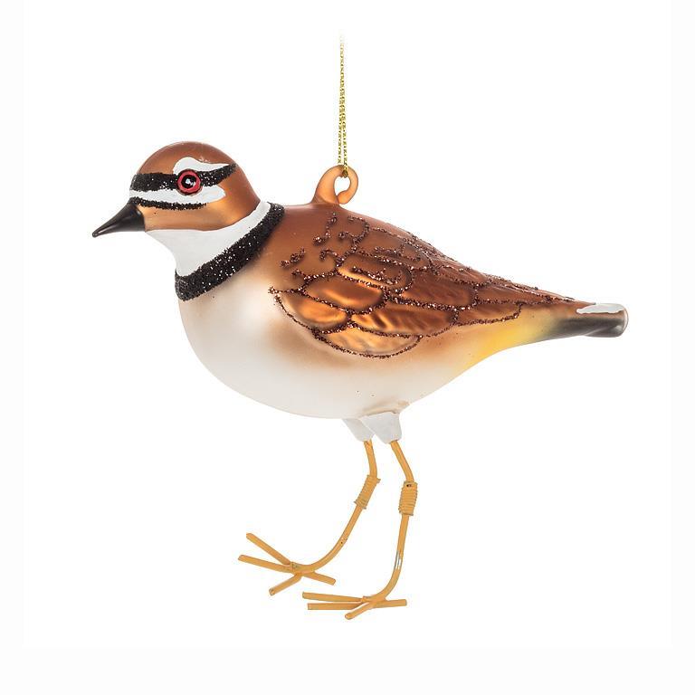 Killdeer Glass Ornament